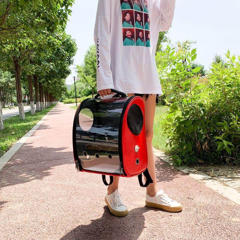 Space Capsule Bird Carrier Travel Birdcage Backpack - MaviGadget