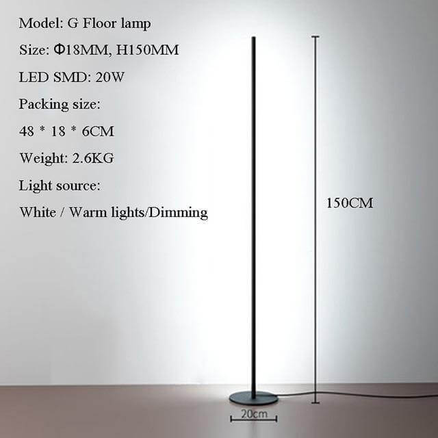 Elegant Vertical Atmospheric Floor Lamp - MaviGadget
