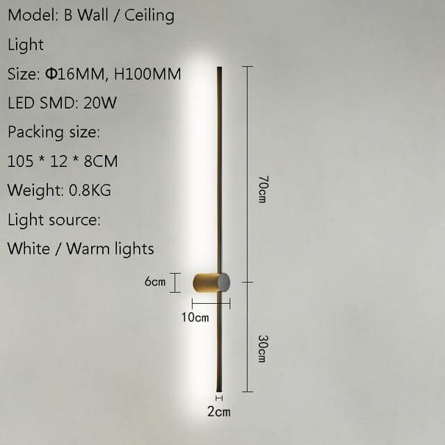 Elegant Vertical Atmospheric Floor Lamp - MaviGadget