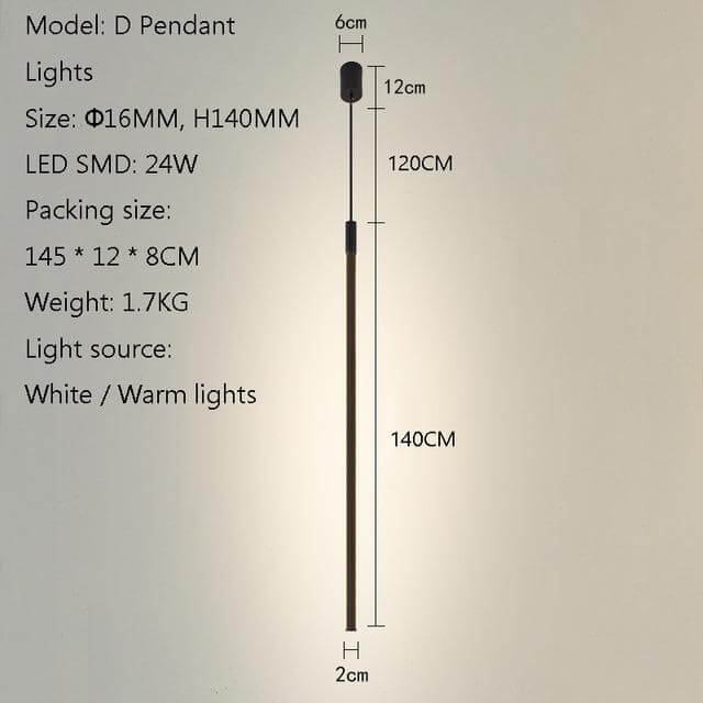 Elegant Vertical Atmospheric Floor Lamp - MaviGadget