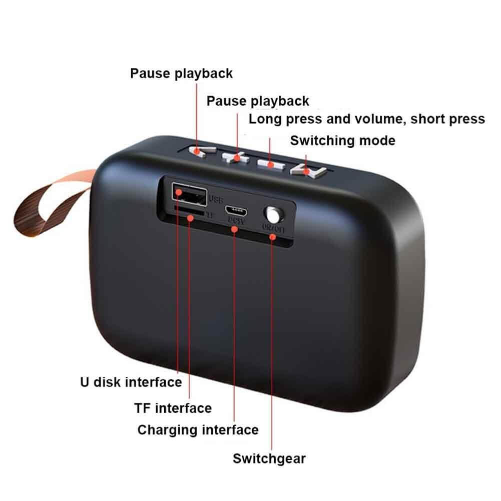 Vintage Mini Bluetooth Speaker - MaviGadget