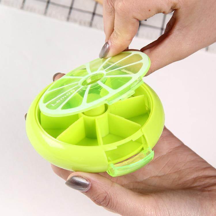 2pcs Weekly Rotating Pill Box Organizer - MaviGadget