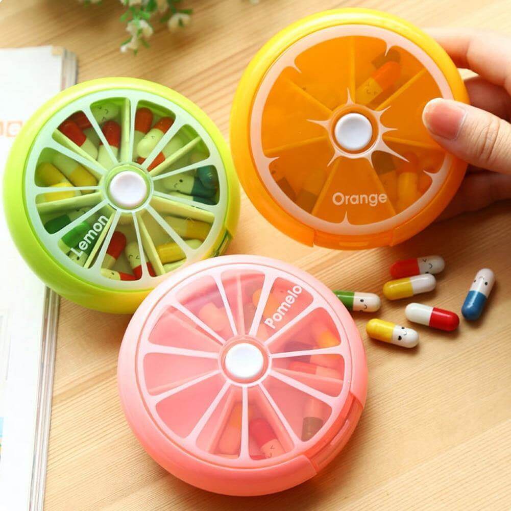 2pcs Weekly Rotating Pill Box Organizer - MaviGadget