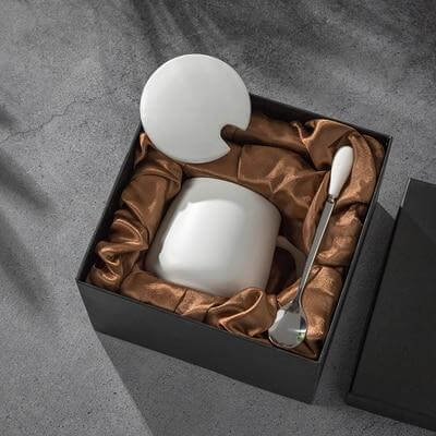 Elegant Marble Ceramic Coffee Mug Gift Set - MaviGadget