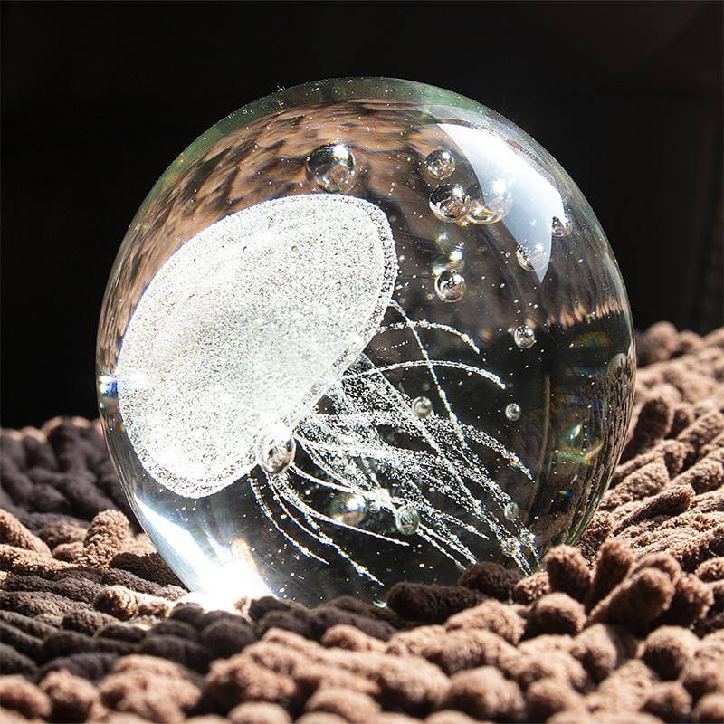 3D Glowing Jellyfish Sculpture Ornament - MaviGadget