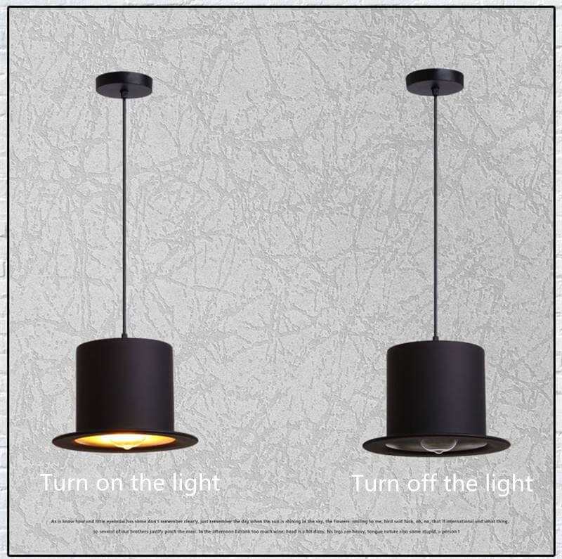 Modern Gentleman Hat Pendant Lamp - MaviGadget