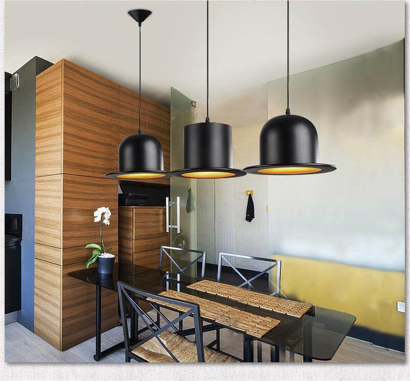 Modern Gentleman Hat Pendant Lamp - MaviGadget