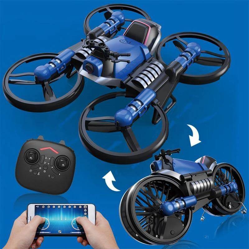 2in1 Folding Motorbike Aerial Land-Air RC Drone - MaviGadget