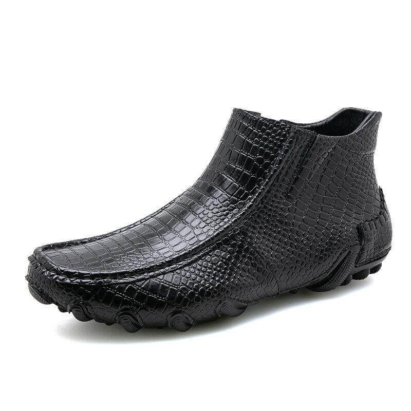 Leather Vintage Outdoor Fur Winter Ankle Boots - MaviGadget