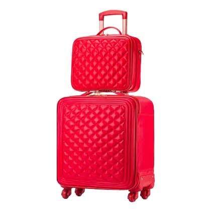 High Capacity Luxury Retro PU Leather Suitcases - MaviGadget