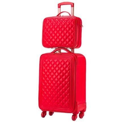 High Capacity Luxury Retro PU Leather Suitcases - MaviGadget