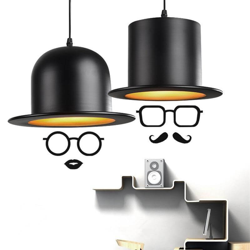 Modern Gentleman Hat Pendant Lamp - MaviGadget