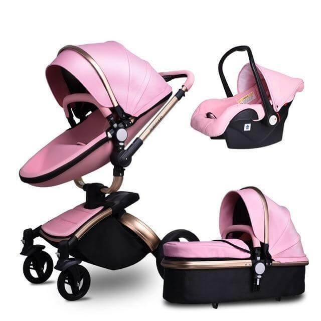 Modern Stylish Aluminium 3 in 1 Two way Baby Stroller - MaviGadget