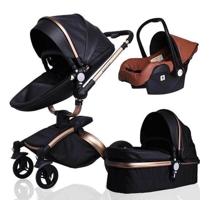 Modern Stylish Aluminium 3 in 1 Two way Baby Stroller - MaviGadget