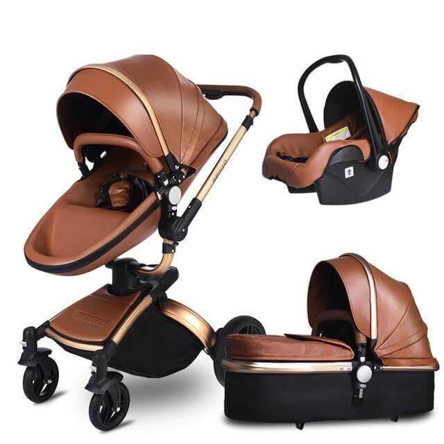 Modern Stylish Aluminium 3 in 1 Two way Baby Stroller - MaviGadget