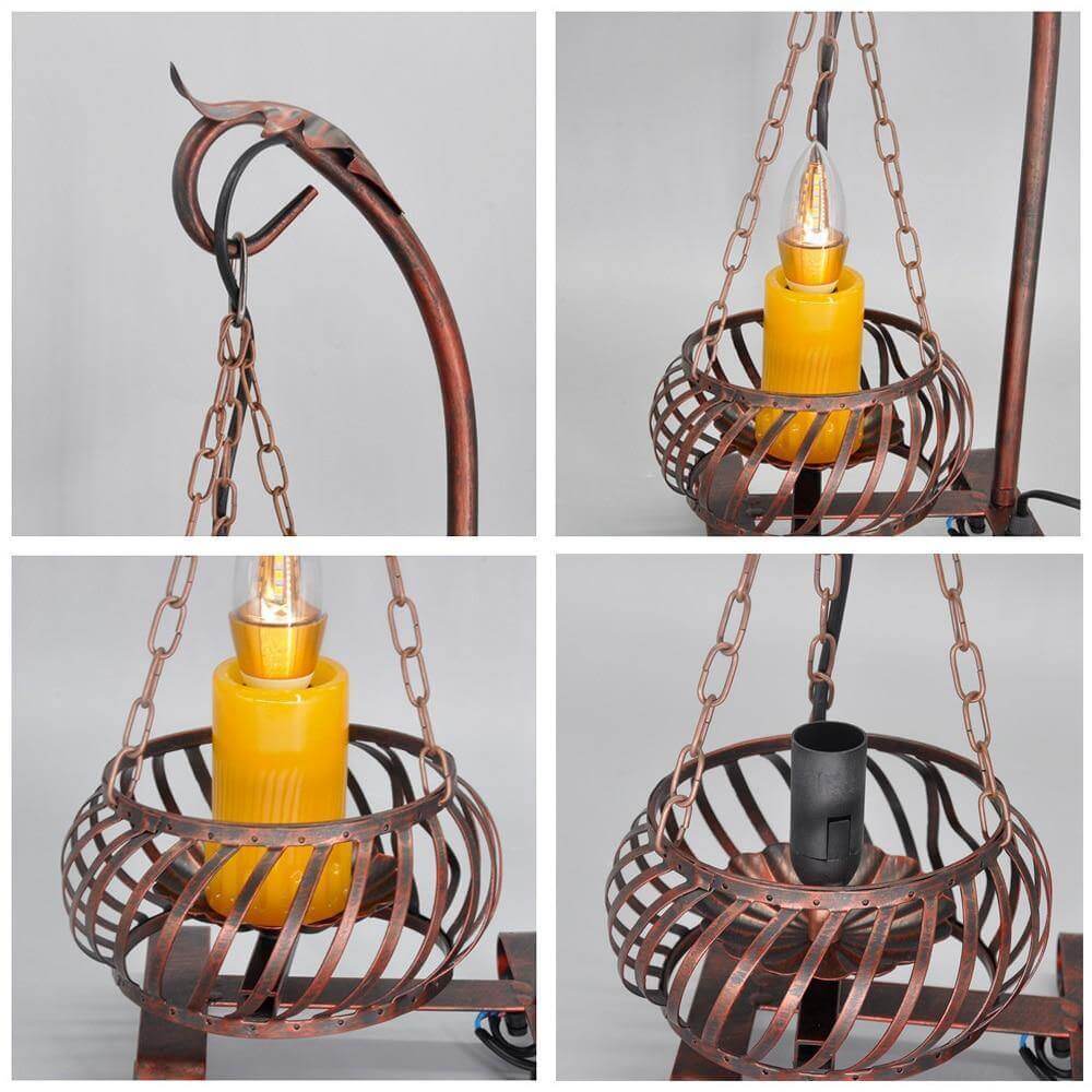 Vintage Table Otto Candle Lamp - MaviGadget