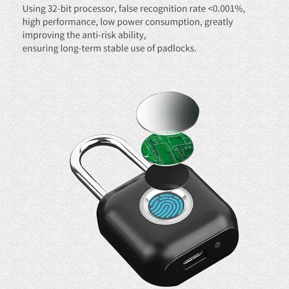 Smart Keyless Waterproof USB Fingerprint Lock - MaviGadget