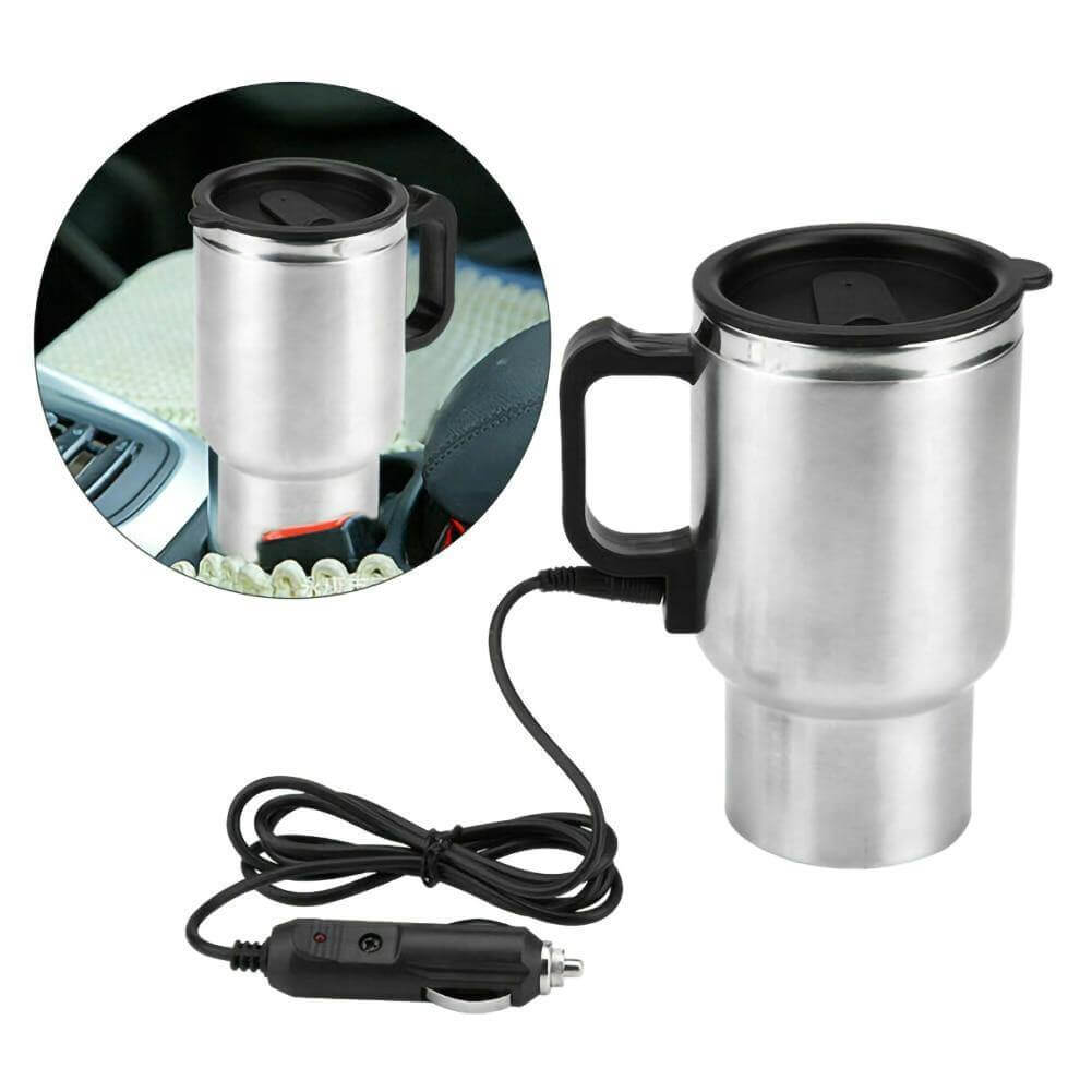 500ML Electric In-car Stainless Steel Travel Heated Mug - MaviGadget