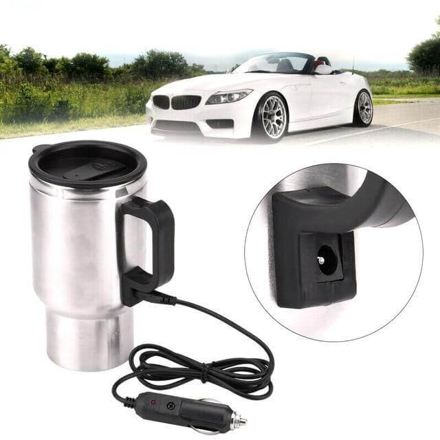 500ML Electric In-car Stainless Steel Travel Heated Mug - MaviGadget