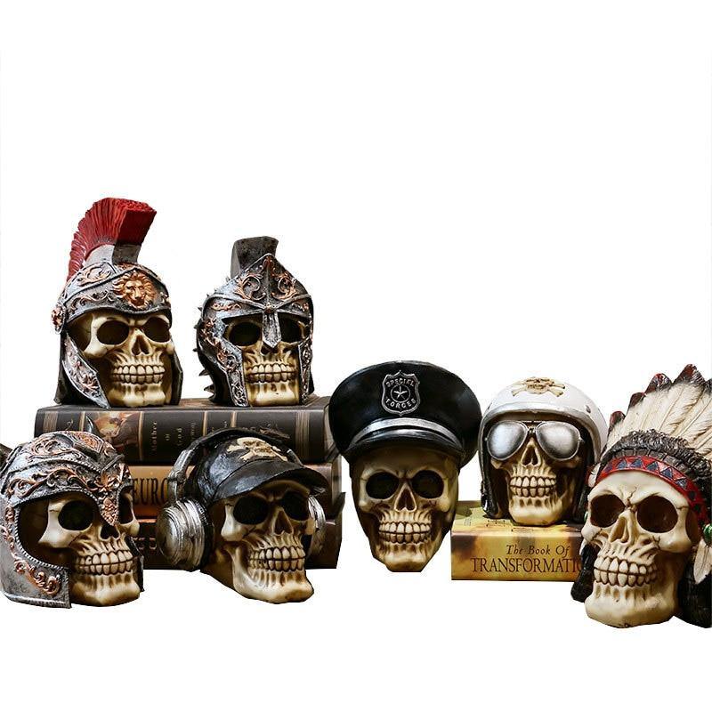 Skull Resin Skeleton Army Figurine Halloween Decoration - MaviGadget