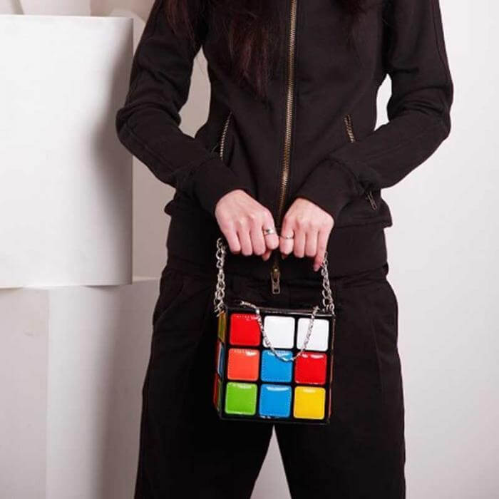 Leather Durable Cube Handbag - MaviGadget