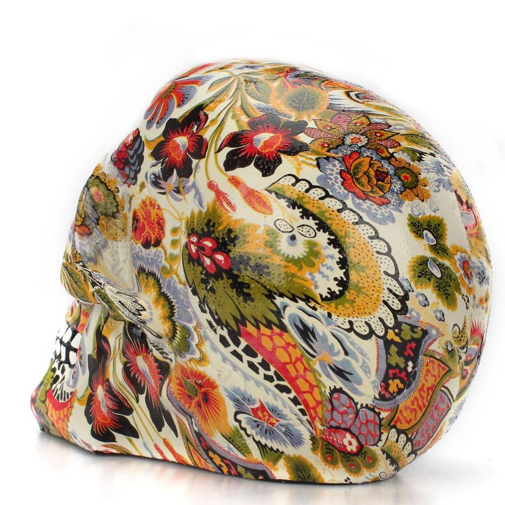 Creative Colorful Resin Skull Halloween Party Decoration - MaviGadget