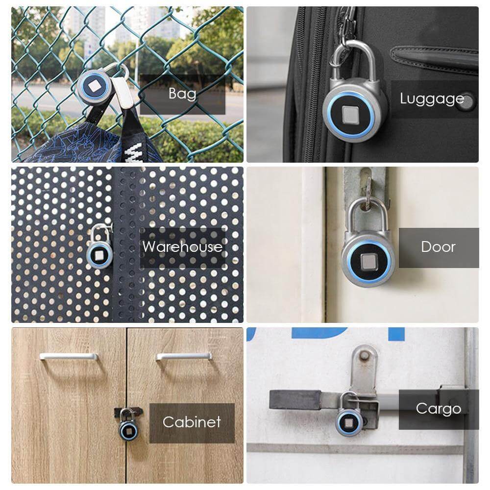 Smart Anti-theft Fingerprint Keyless Padlock - MaviGadget