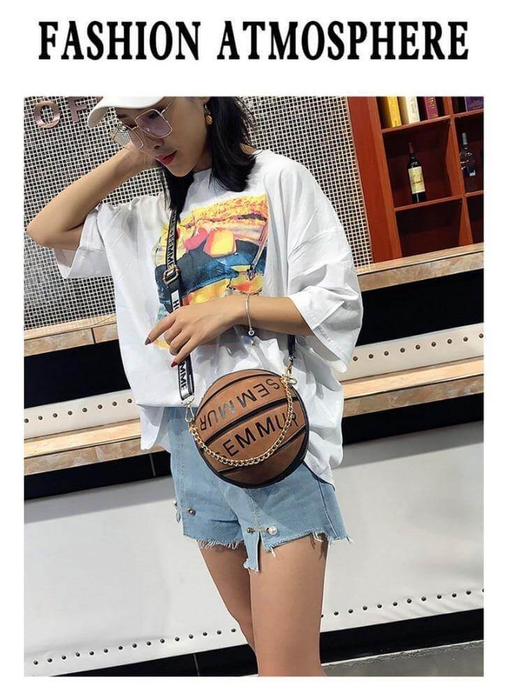 Creative Basketball Shoulder Woman Handbag - MaviGadget