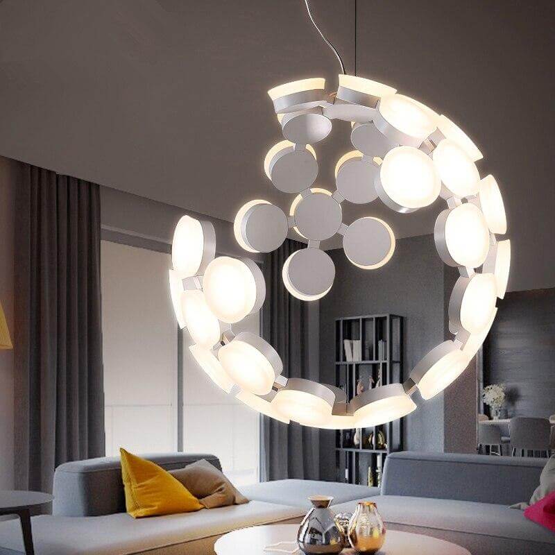 Postmodern LED Nordic Hanging Half Star Chandelier - MaviGadget