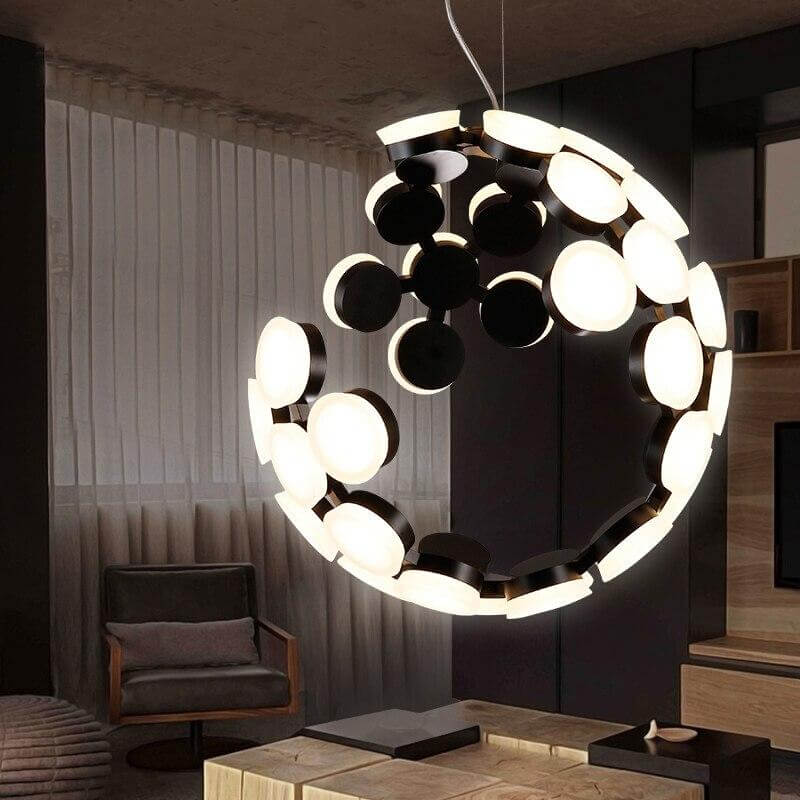 Postmodern LED Nordic Hanging Half Star Chandelier - MaviGadget