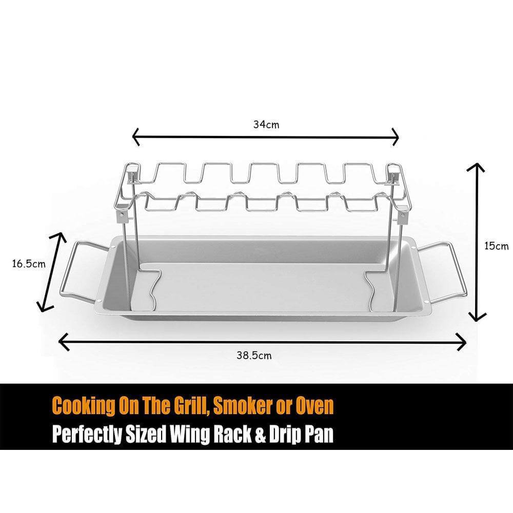 Stainless Steel Chicken Wing Rack - MaviGadget