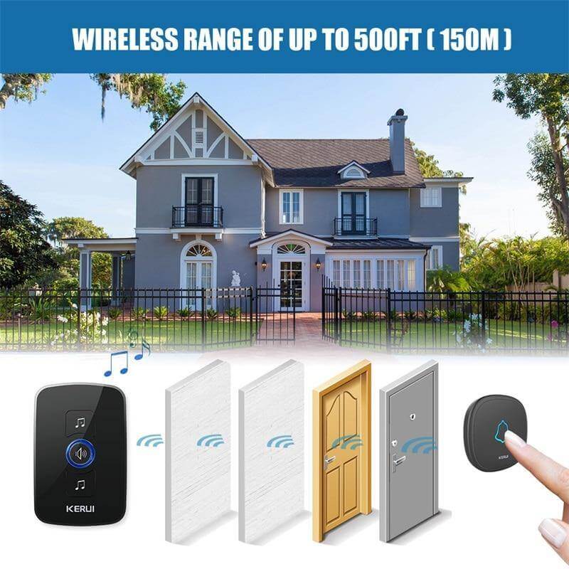 Wireless Waterproof Touch Button Doorbell - MaviGadget