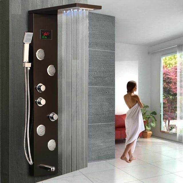 Elegant Digital Massage System Digital Led Panel Shower Sets - MaviGadget