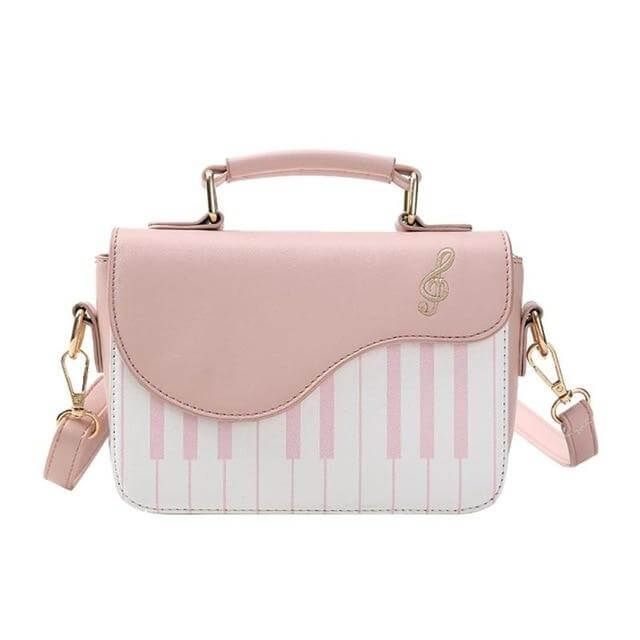 Leather Crossbody Piano Pattern Handbag - MaviGadget