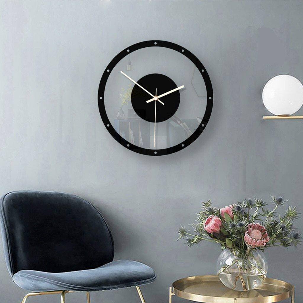 Acrylic Large Iron Retro Wall Clock - MaviGadget