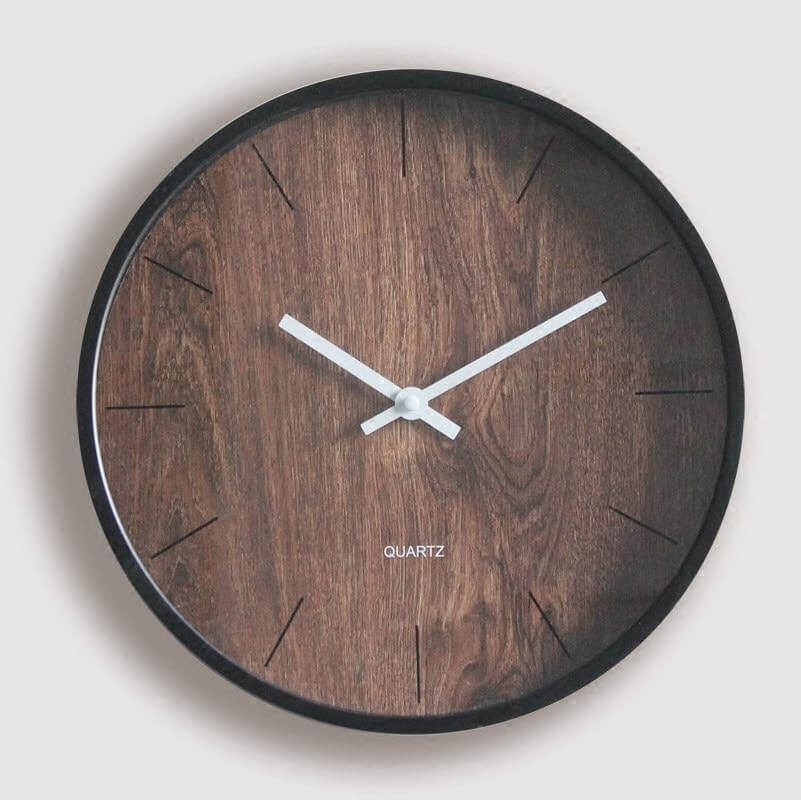 Simple Wood Vintage Design Wall Clock - MaviGadget
