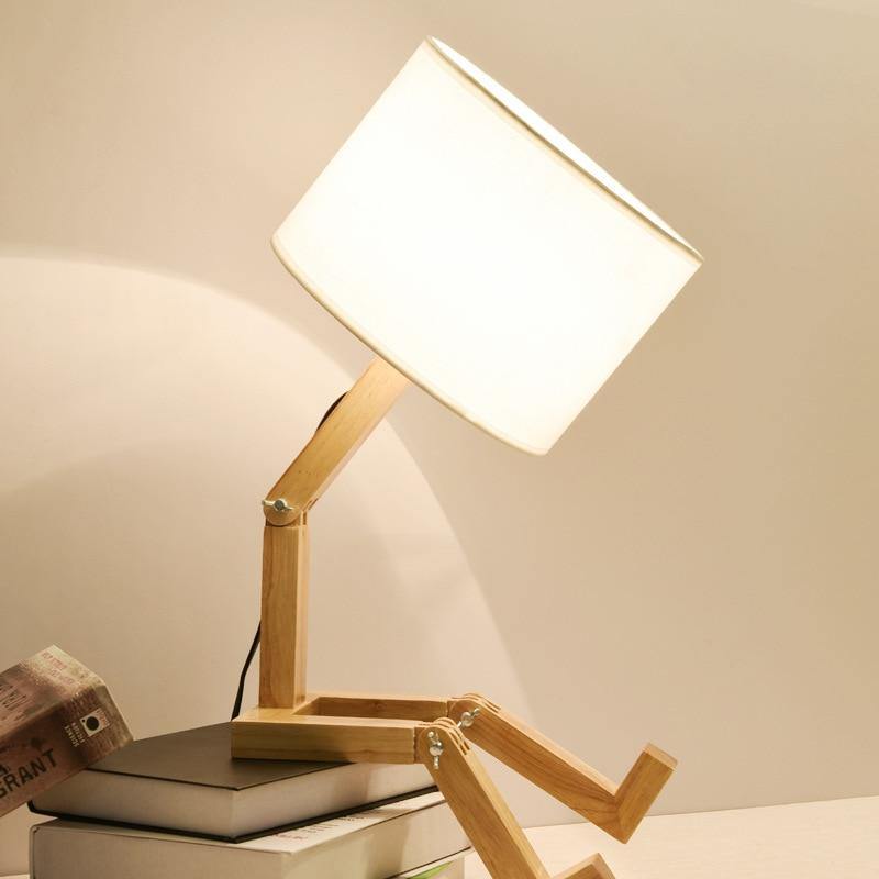 Creative Book Holder Robot Shape Table Lamp - MaviGadget