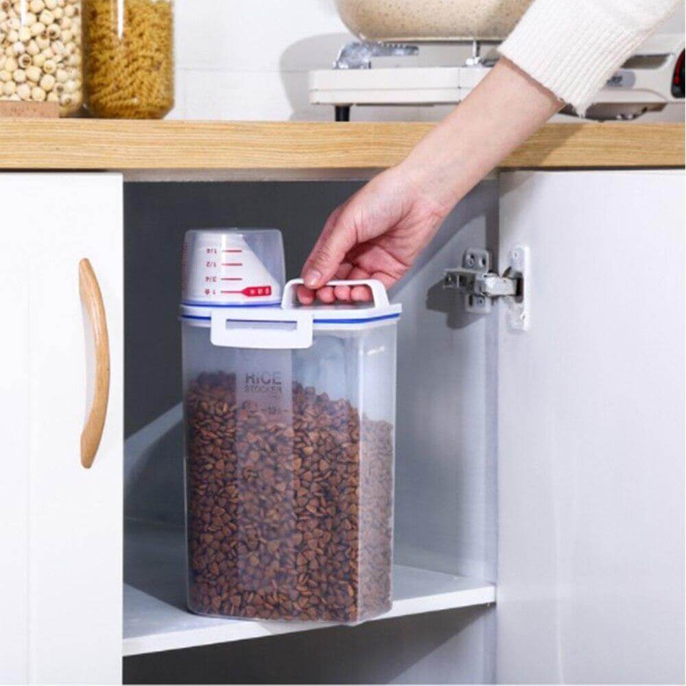 Durable Transparent Pet Food Container - MaviGadget