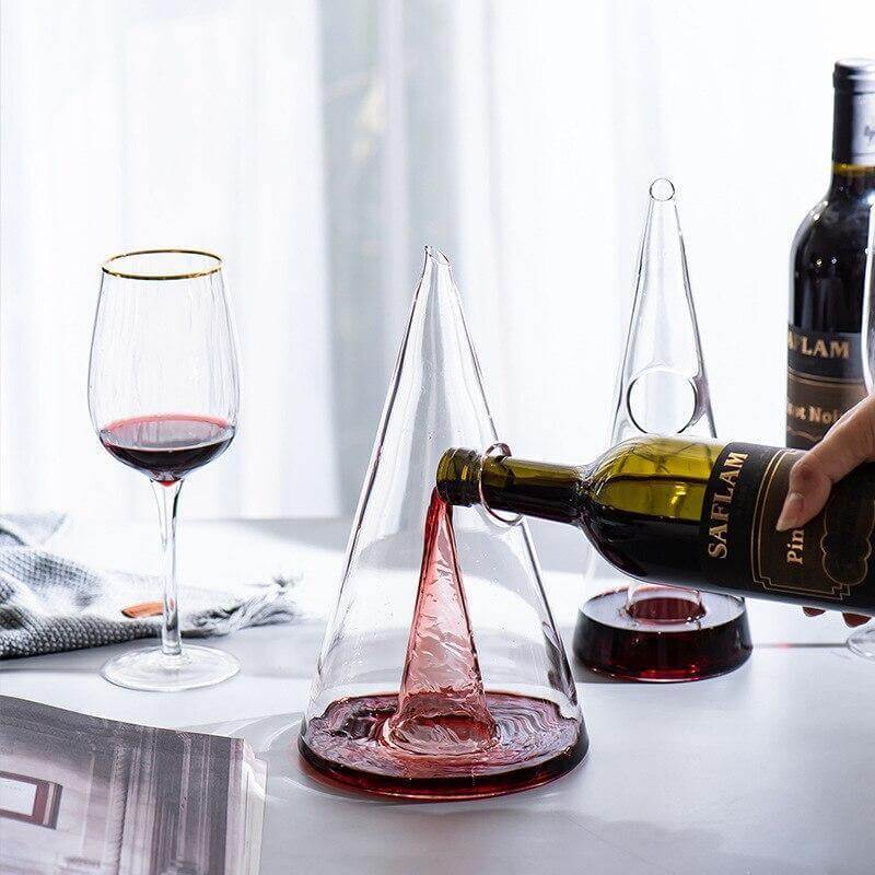 Creative Pyramid Glass Wine Decanter - MaviGadget