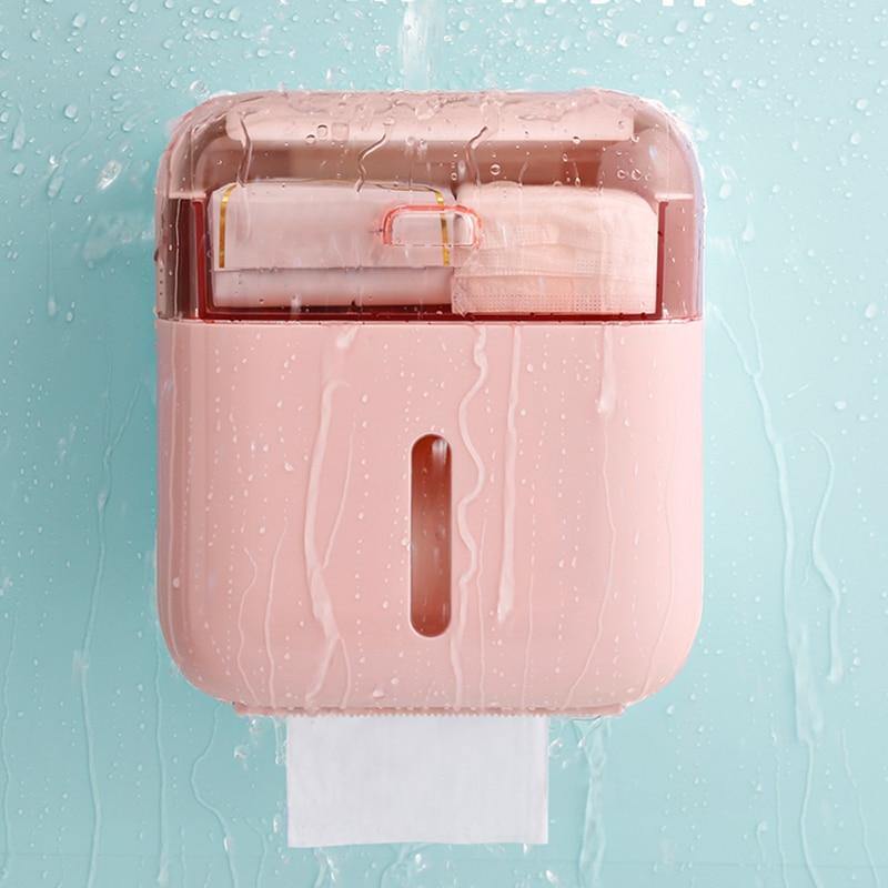 Waterproof Wall Mounted Bathroom Tissue Organizer - MaviGadget