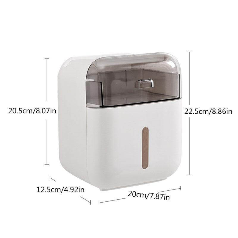 Waterproof Wall Mounted Bathroom Tissue Organizer - MaviGadget