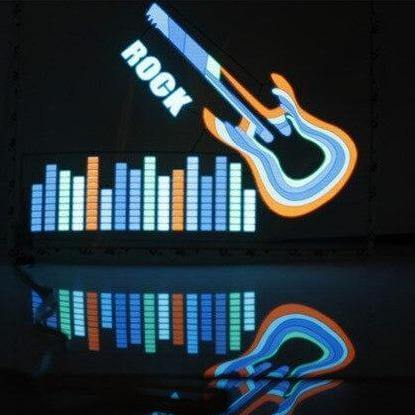 Car Windshield LED Sound Activated Equalizer Neon Sticker - MaviGadget