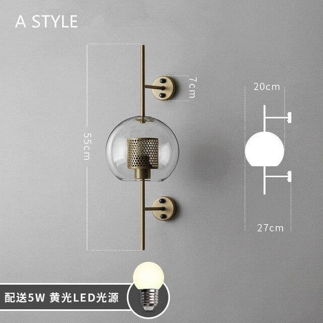 Nordic Retro-Themed Creative Wall Lamp - MaviGadget