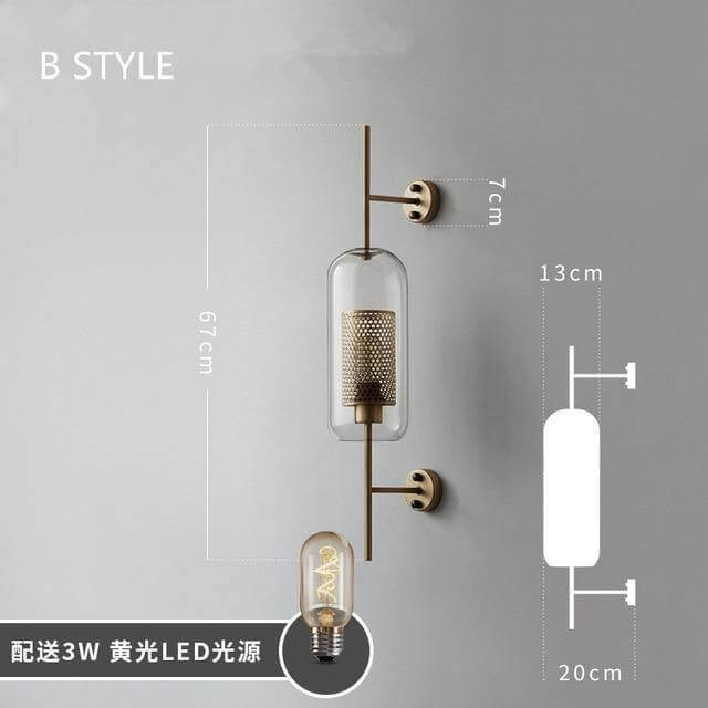 Nordic Retro-Themed Creative Wall Lamp - MaviGadget