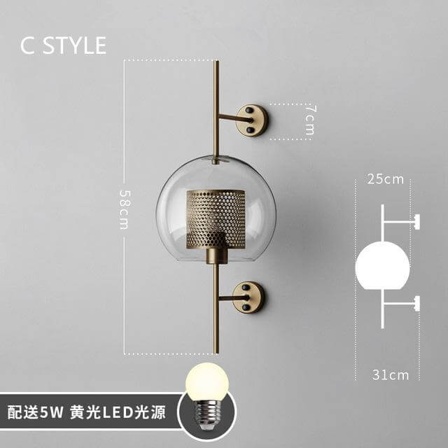 Nordic Retro-Themed Creative Wall Lamp - MaviGadget