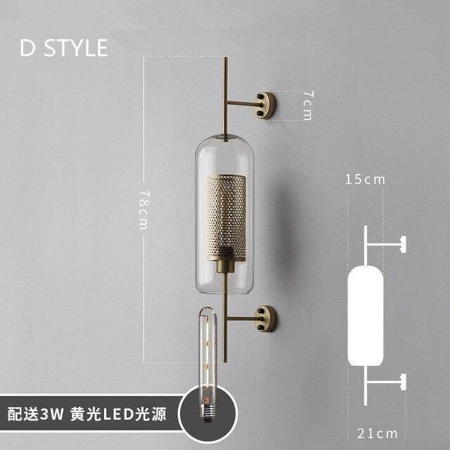 Nordic Retro-Themed Creative Wall Lamp - MaviGadget