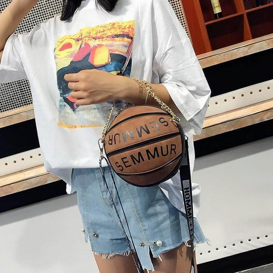 Creative Basketball Shoulder Woman Handbag - MaviGadget