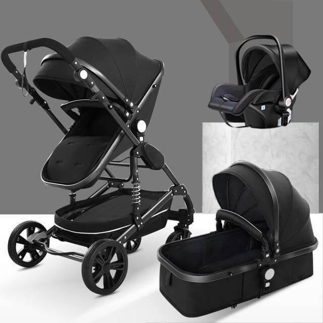 3 in 1 High-Landscape Bidirectional Portable Foldable Baby Stroller - MaviGadget