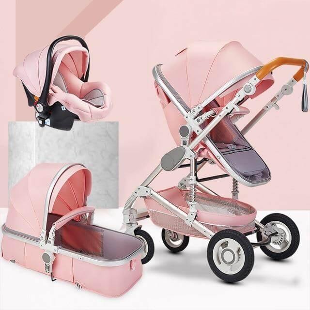 3 in 1 High-Landscape Bidirectional Portable Foldable Baby Stroller - MaviGadget