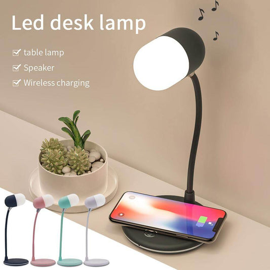Bluetooth Speaker Wireless Charger Table Lamp - MaviGadget